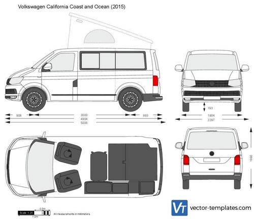 Volkswagen California Coast and Ocean T6