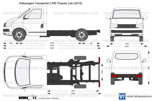 Volkswagen Transporter T6 LWB Chassis Cab
