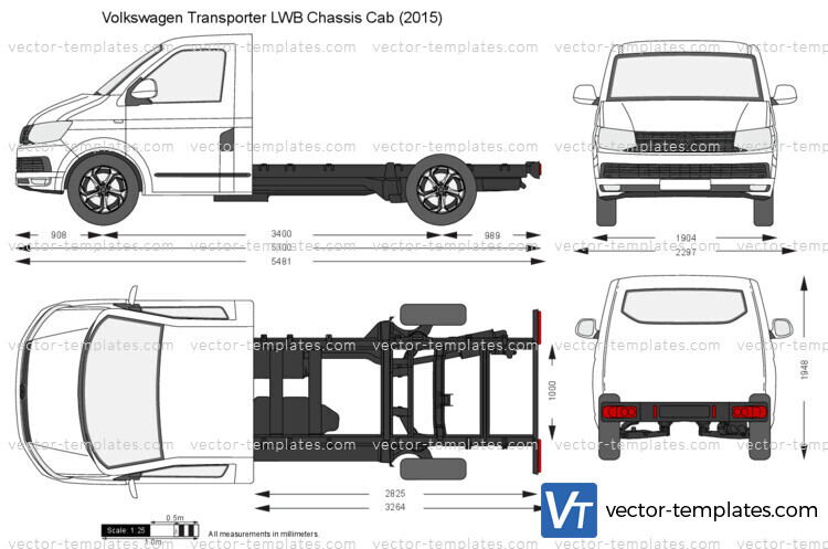 Volkswagen Transporter T6 LWB Chassis Cab