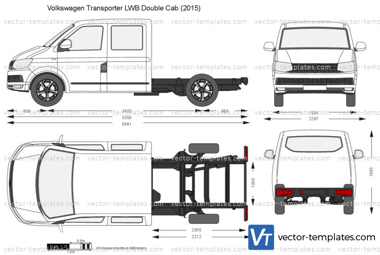 Volkswagen Transporter T6 LWB Double Cab