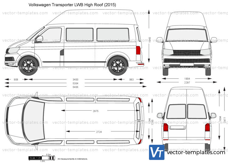 Volkswagen Transporter T6 LWB High Roof