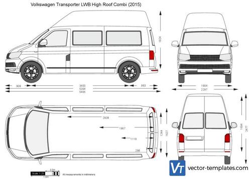 Volkswagen Transporter T6 LWB High Roof Combi