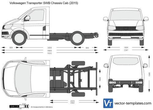 Volkswagen Transporter T6 SWB Chassis Cab