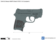 Smith & Wesson M&P9 Shield 187021 CA Compliant L