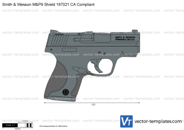 Smith & Wesson M&P9 Shield 187021 CA Compliant