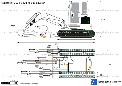 Caterpillar 303.5E CR Mini Excavator