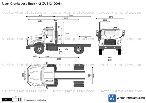 Mack Granite Axle Back 4x2 GU812