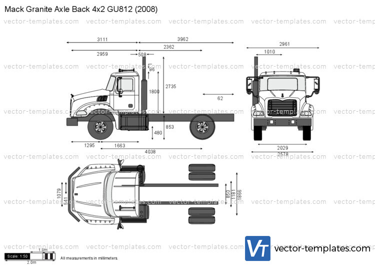 Mack Granite Axle Back 4x2 GU812