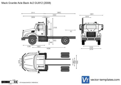 Mack Granite Axle Back 4x2 GU812