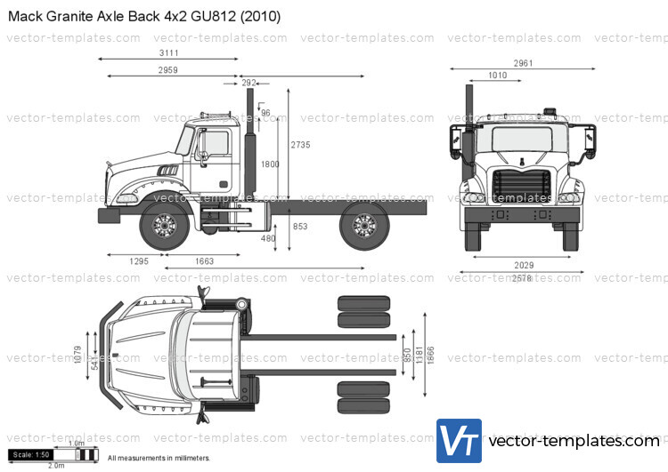 Mack Granite Axle Back 4x2 GU812