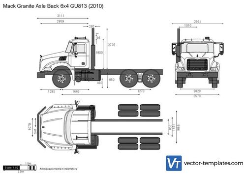 Mack Granite Axle Back 6x4 GU813