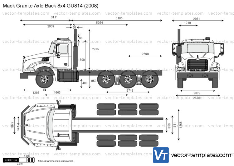 Mack Granite Axle Back 8x4 GU814