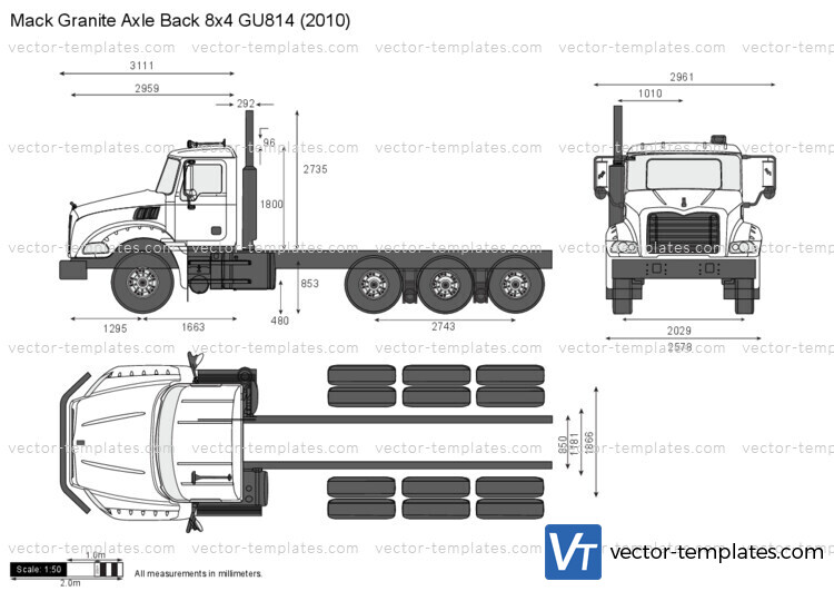 Mack Granite Axle Back 8x4 GU814