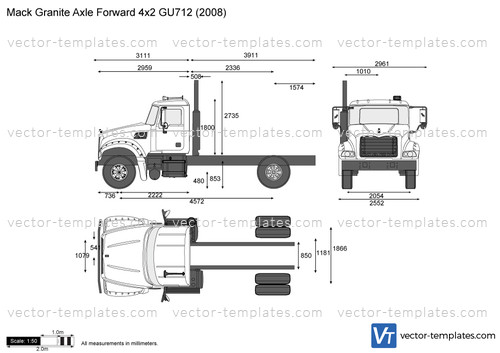 Mack Granite Axle Forward 4x2 GU712