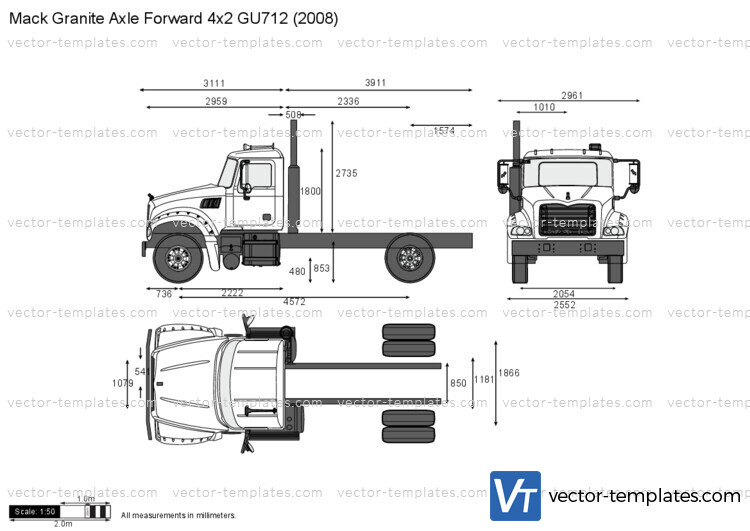 Mack Granite Axle Forward 4x2 GU712