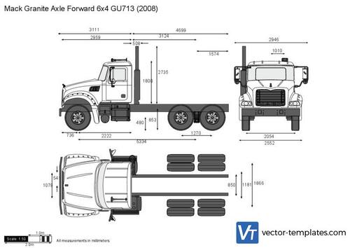 Mack Granite Axle Forward 6x4 GU713