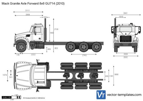 Mack Granite Axle Forward 8x6 GU714