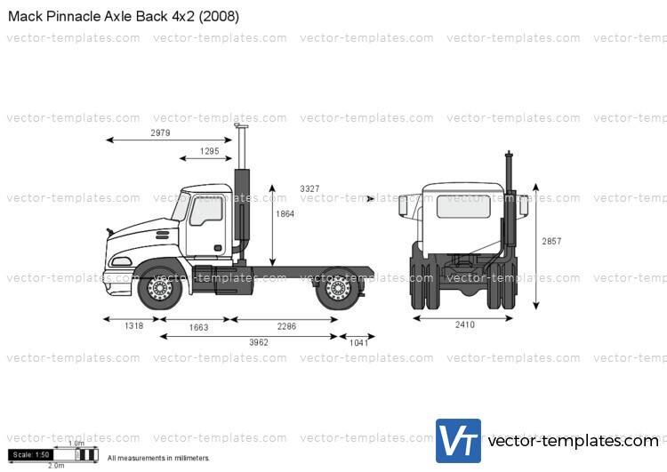 Mack Pinnacle Axle Back 4x2