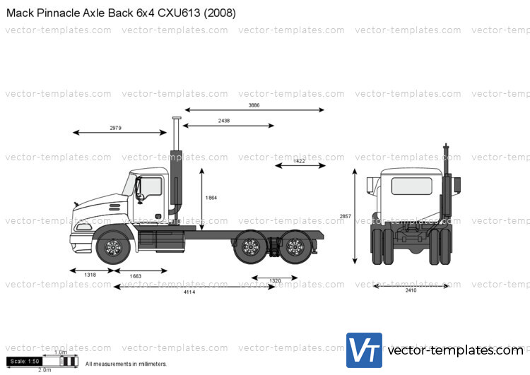 Mack Pinnacle Axle Back 6x4 CXU613