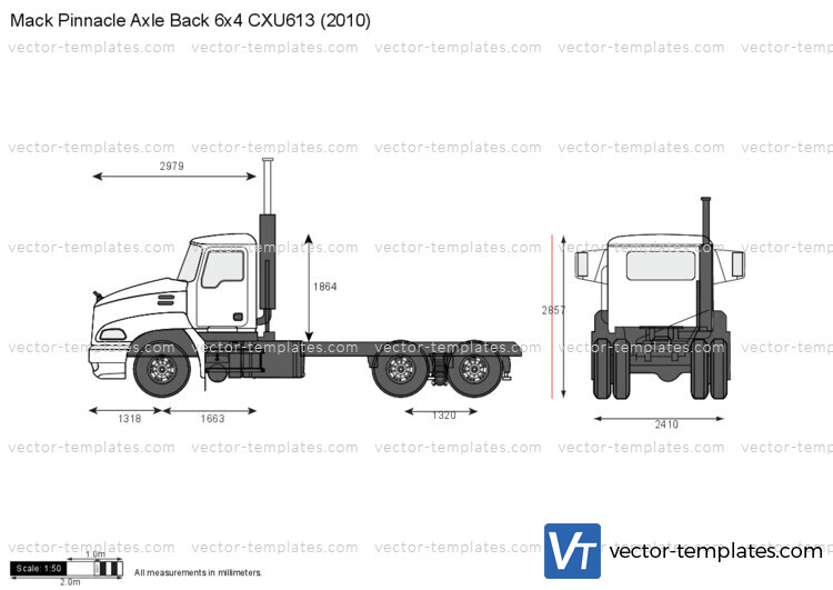 Mack Pinnacle Axle Back 6x4 CXU613