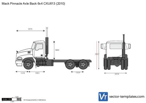 Mack Pinnacle Axle Back 6x4 CXU613