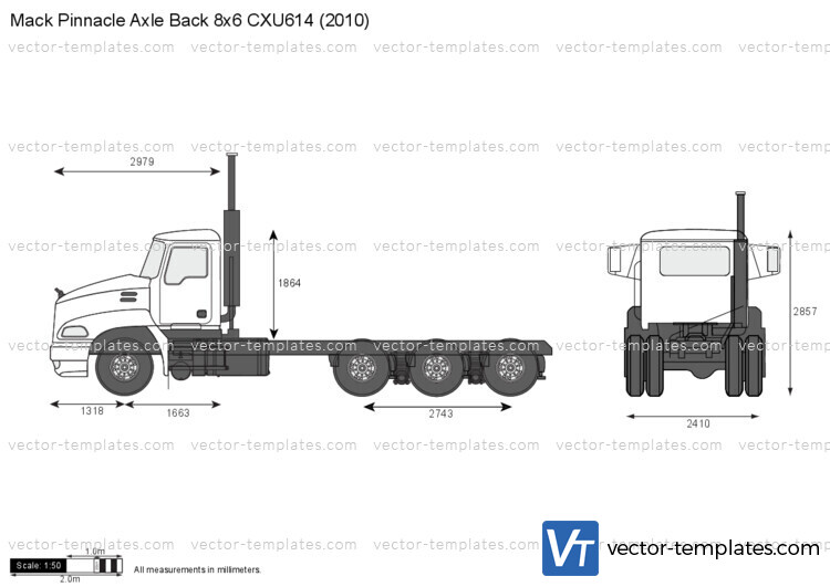 Mack Pinnacle Axle Back 8x6 CXU614