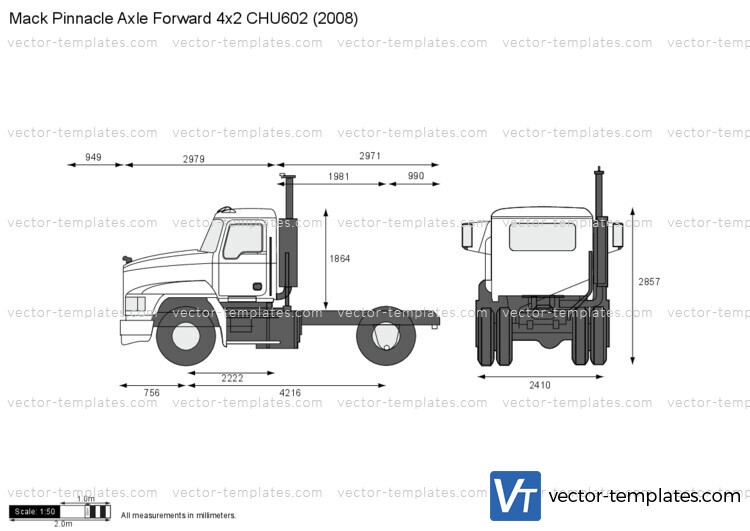 Mack Pinnacle Axle Forward 4x2 CHU602