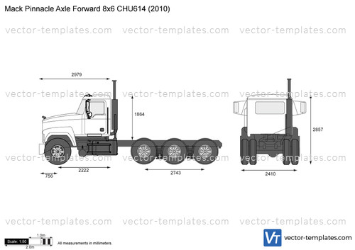 Mack Pinnacle Axle Forward 8x6 CHU614