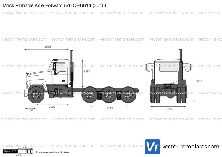 Mack Pinnacle Axle Forward 8x6 CHU614