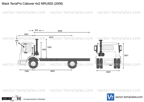 Mack TerraPro Cabover 4x2 MRU602