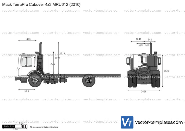 Mack TerraPro Cabover 4x2 MRU612