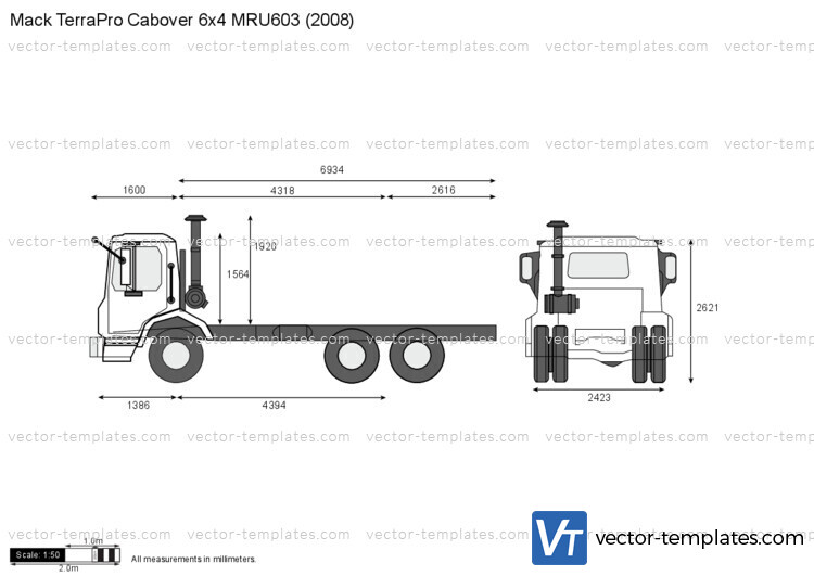 Mack TerraPro Cabover 6x4 MRU603