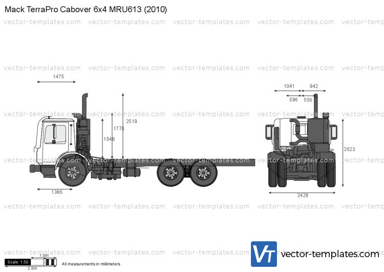 Mack TerraPro Cabover 6x4 MRU613