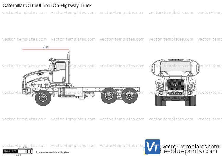 Caterpillar CT660L 6x6 On-Highway Truck