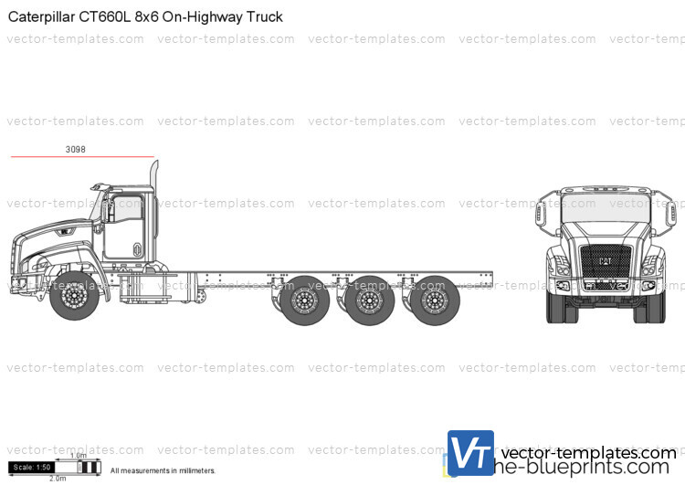 Caterpillar CT660L 8x6 On-Highway Truck