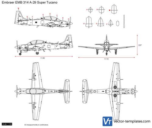 Embraer EMB 314 A-29 Super Tucano