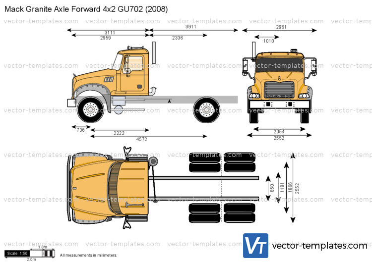 Mack Granite Axle Forward 4x2 GU702