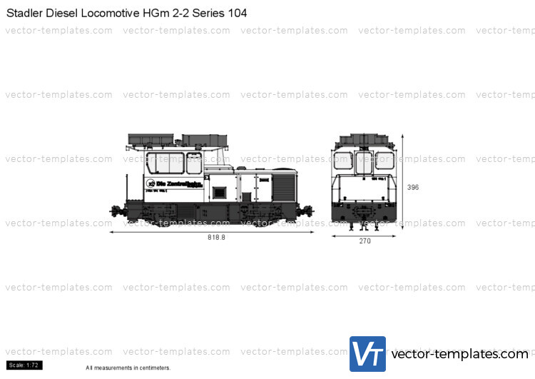 Stadler Diesel Locomotive HGm 2-2 Series 104