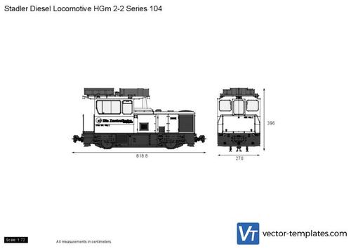 Stadler Diesel Locomotive HGm 2-2 Series 104