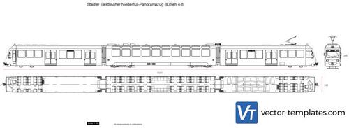 Stadler Elektrischer Niederflur-Panoramazug BDSeh 4-8