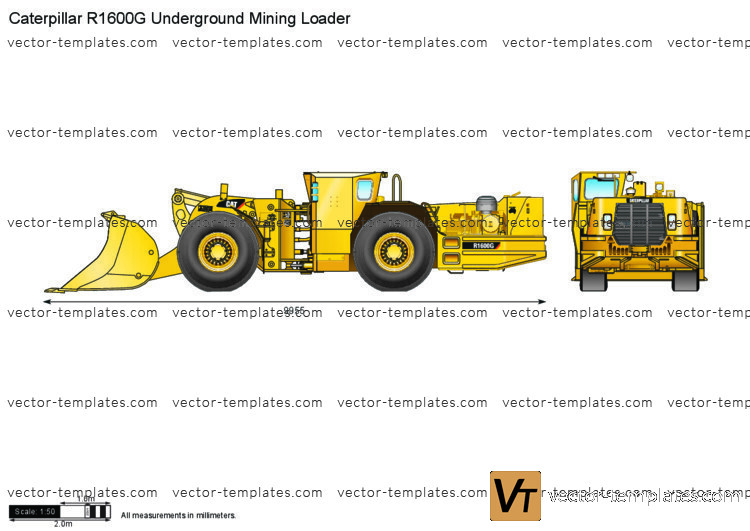 Caterpillar R1600G Underground Mining Loader