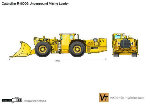 Caterpillar R1600G Underground Mining Loader