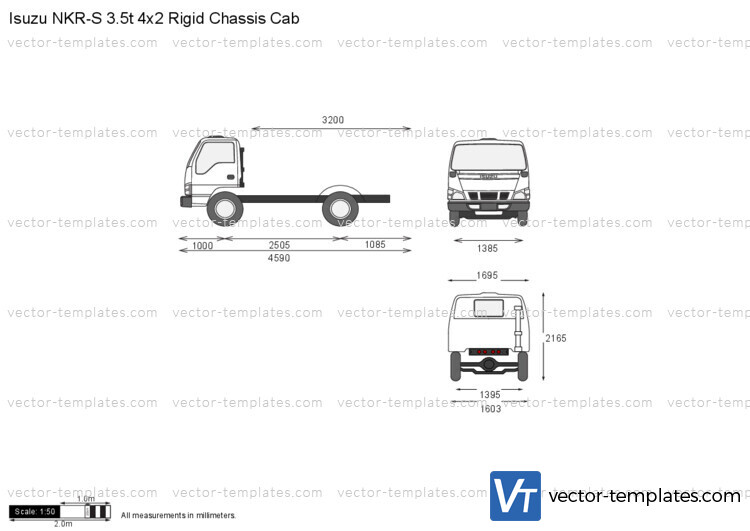 Isuzu NKR-S 3.5t 4x2 Rigid Chassis Cab