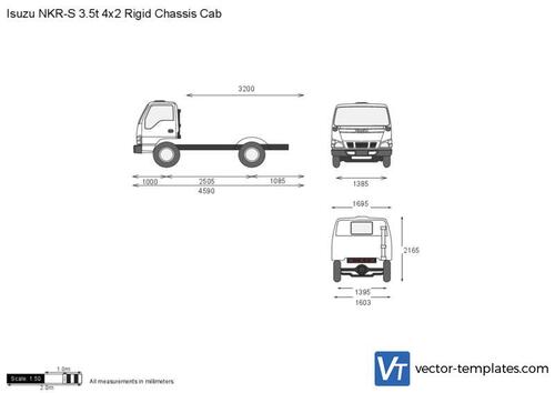 Isuzu NKR-S 3.5t 4x2 Rigid Chassis Cab