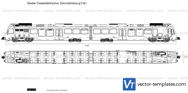 Stadler Dieselelektrischer Zahnradtriebzug FdC