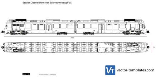 Stadler Dieselelektrischer Zahnradtriebzug FdC