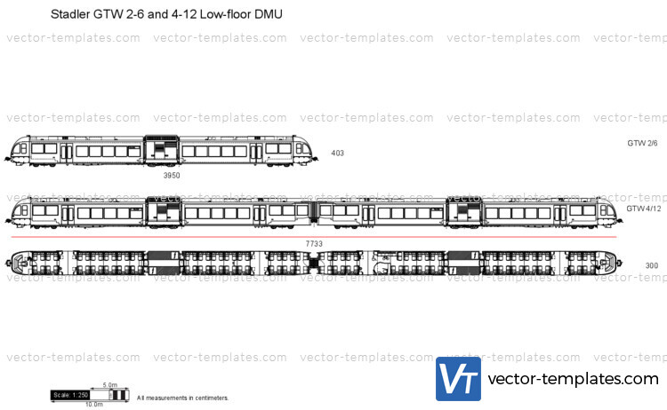 Stadler GTW 2-6 and 4-12 Low-floor DMU