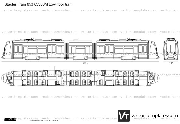 Stadler Tram 853 85300M Low floor tram