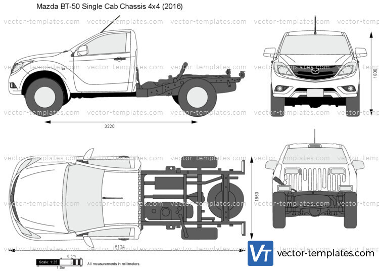 Mazda BT-50 Single Cab Chassis 4x4