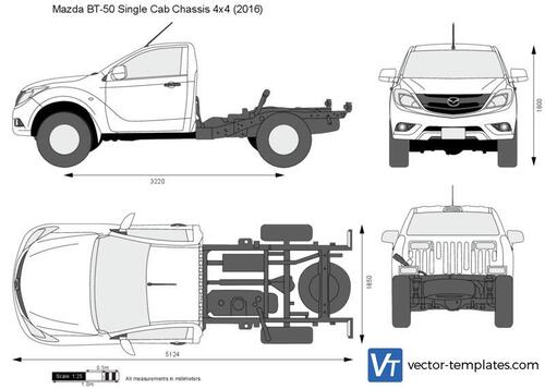 Mazda BT-50 Single Cab Chassis 4x4